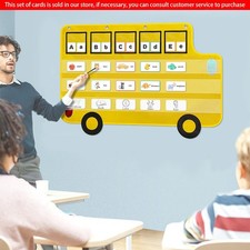 Bus Pocket Chart Educational Hanging