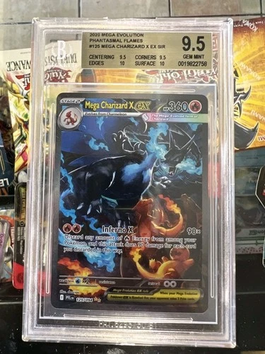 MEGA CHARIZARD X BGS 9.5 2025 POKEMON PHANTASMAL FLAMES PFL EN #125/094 EX SIR