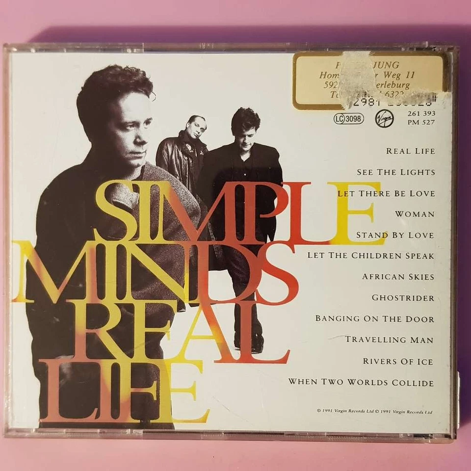 SIMPLE MINDS Real Life SONO VG+/VG+ (CD) - Bild 4 von 4
