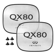 INFINITI QX80 Car Side Window Mesh Sun Shades, 2 Pack