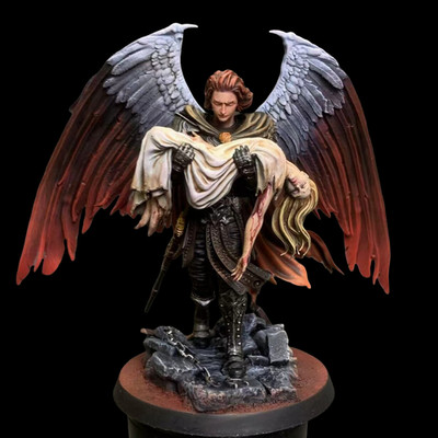 Angel's Sorrow sculpture Collectible Figure -Made Pre-Order Painted Miniatures