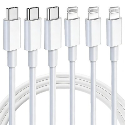 Ximytec [MFi Certified] USB C to Lightning Cable 3Pack 10FT iPhone Fast Charger