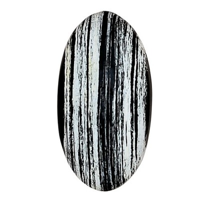 Natural Silver Leaf Obsidian 24.4x13x6 mm Oval Polished Gemstone LS01677-22