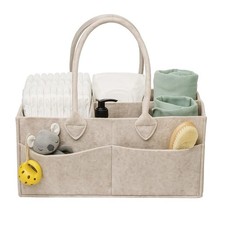 Baby Diaper Caddy Organizer - Nursery Storage Basket for Diaper Station, Baby...
