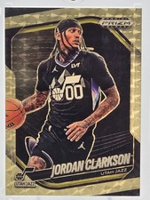 2024 Panini Prizm Black Last Print # 5/5 Gold Vinyl Jordan Clarkson Jazz/Knicks 