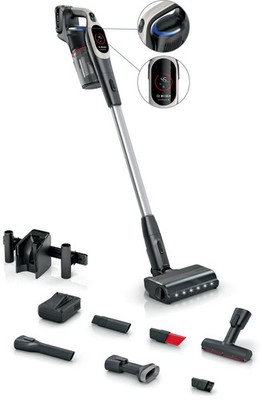 Bosch Unlimited 9 Cordless Vacuum, Dark Cream, Fast Charger, +6 Acc, BBS932GUC