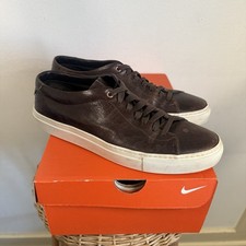 Good Man Brand Mens Size 10 Edge Low Top Premium Sneaker Dark Brown Leather