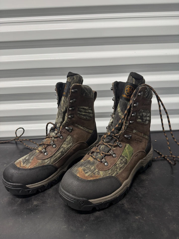 ARIAT Mens Brown Leather Workhog Trek H2O Comp Toe Lace Up Outdoor Work Boots - Image 4 of 4