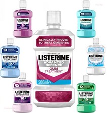 Listerine Advanced Defence Gum Treatment Antibacterial Mouthwash, 500ML/ 1000ML