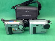 LOT OF 2 - Sony Mavica MVC-FD71 MVC-FD75 - Digicam Digital Camera - UNTESTED