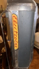 1955 VTG Electrolux Model LX Canister Vacuum OLD GREENWICH, CT. Red/yellow badge