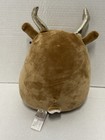 SQUISHMALLOWS KIELI The Antelope Deer Gazelle 8”Fuzzy Tummy Gold Light BrownUsed — photo 4