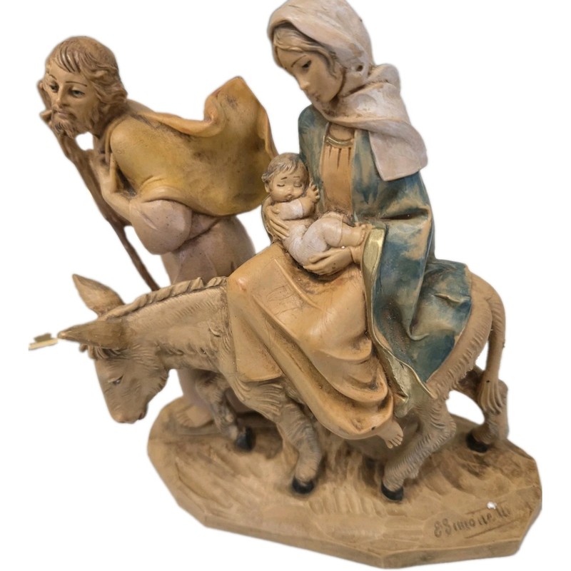 Vintage Fontanini Mary Joseph Jesus 1986 Flight Into Egypt #460 Holy Family