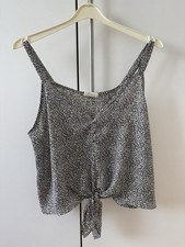 Schöne Damen Designer Bluse Gr. S 36 Schwarz Weiß Sienna Sky Gemustert Top