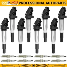 8x UF667 Ignition Coil and Spark Plug set For BMW 128i 328i 330i 528i 530i X3 X5