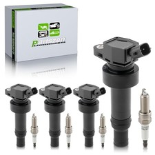 UF652 Ignition Coil XP6203 Double Iridium Spark Plug for Hyundai Accent 1.6L