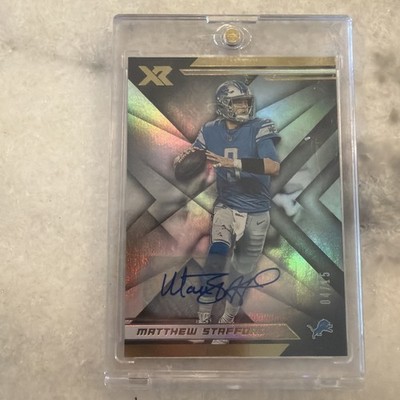 2019 Panini XR - Matthew Stafford Auto /15 #36 Lions Rams QB Super Bowl Champion