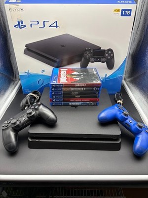 Sony PlayStation 4 Pro 1TB PS4 Pro Pre-Owned W/ Cables, Controllers, & Games