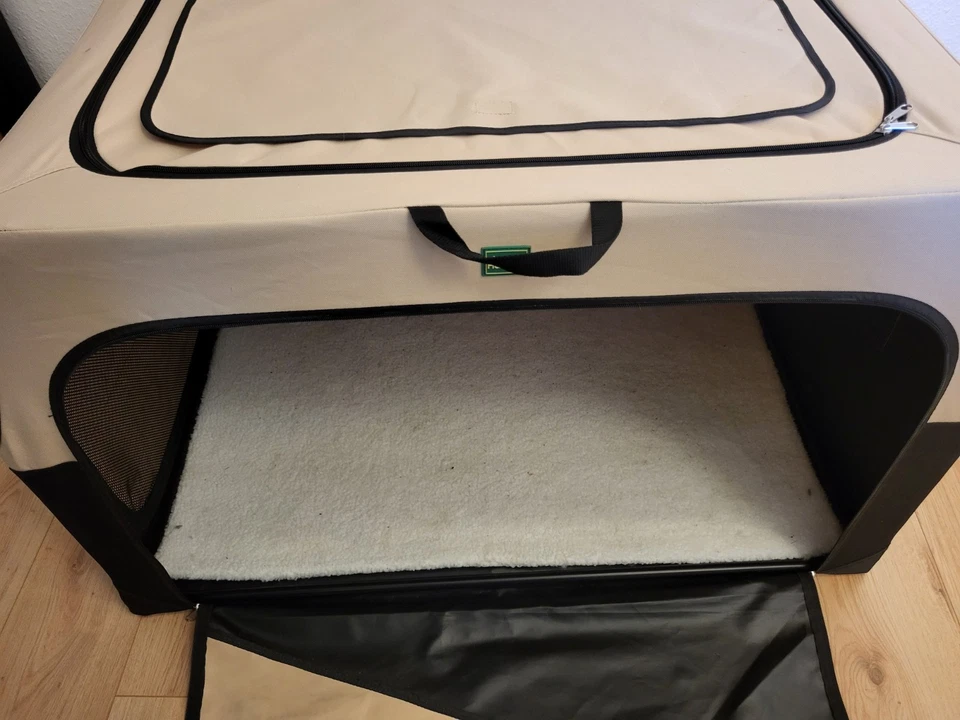 Hunter XL Hundebox, Faltbar, Mit Gestänge Für Stabilität Und Liegematte - Bild 4 von 4