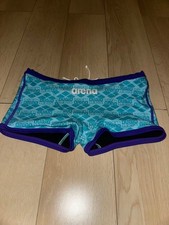 arena competitive swimsuit light blue/purple