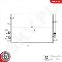 Esen SKV Kondensator Klimaanlage 86SKV139 Aluminium FüR Alfa 159 Sportwagon MPI