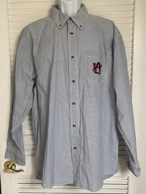 Men's Auburn Tigers Long Sleeve Button-Down Shirt, 2XL by Pressbox