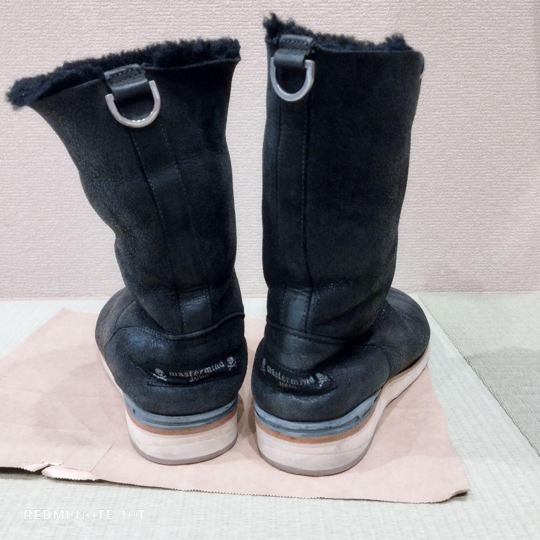 Mastermind x Visvim Shearling Boots Black US11 29… - image 3