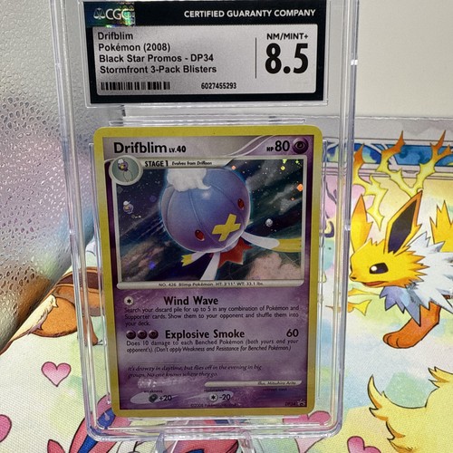 Drifblim DP34 Holo Black Star Promo Pokémon Card Storm front 2008 CGC 8.5