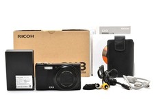 Exc Ricoh CX3 Compact Digital Camera Shutter Count1215 w/Case Black 093