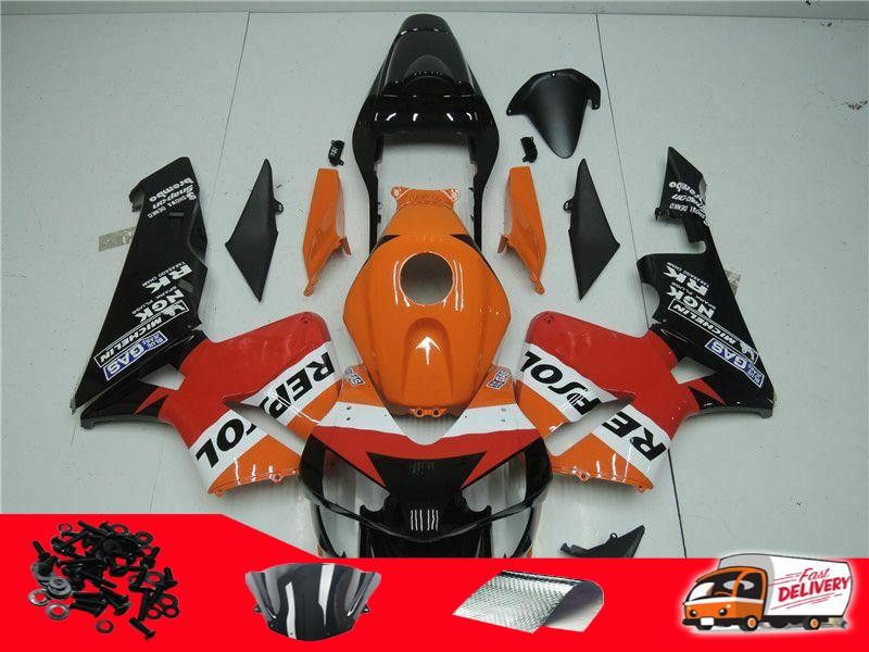 NTUE Injection Mold Orange Repsol Kit Fairing Fit for Honda 2003-2004 CBR600RR