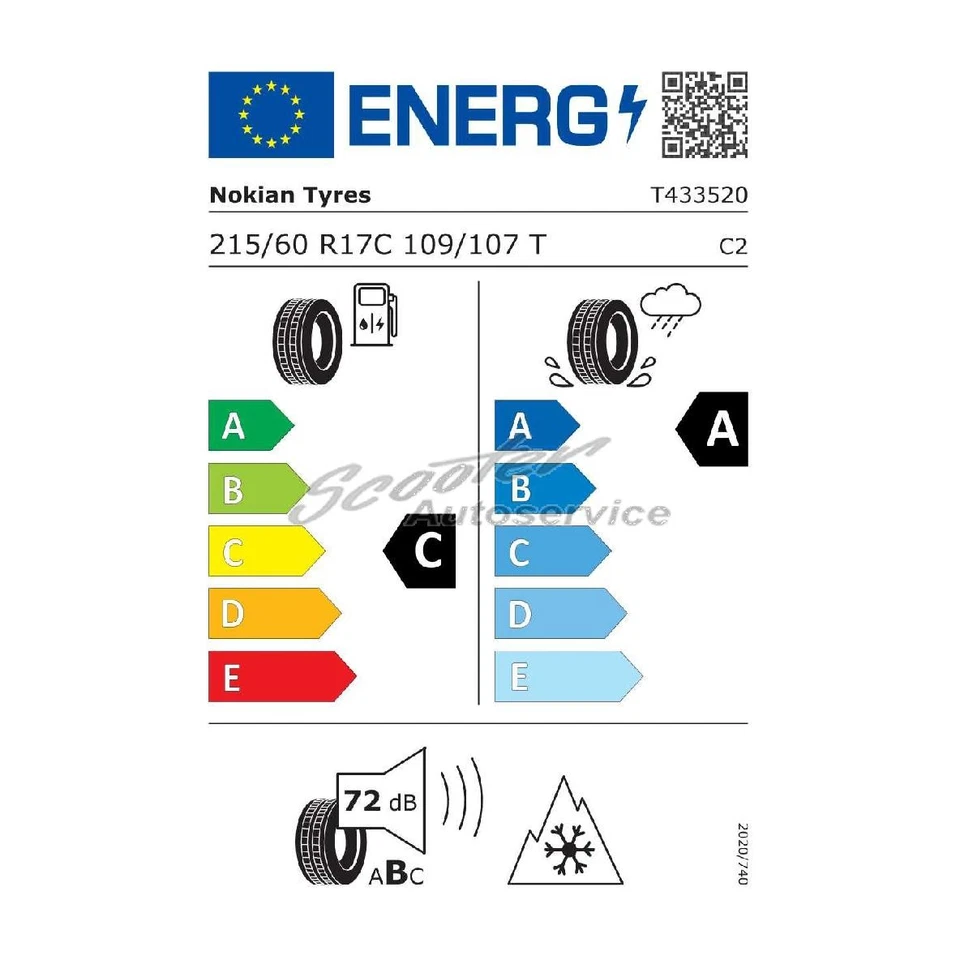 1x 215/60R17 C 109T Allwetter-Reifen Nokian SeasonProof C1 3PMSF 8PR | 83836 - Bild 2 von 3
