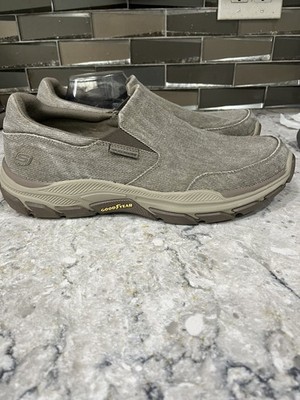 Sketchers Relaxed Fit Air-cooled Memory Foam Taupe Mens Shoes Size 13