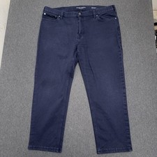 Banana Republic Traveler Pants Men 38x32 Blue Slim Fit Stretch READ