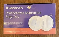 Lansinoh Stay Dry Disposable Nursing Pads White 100 Individually Wrapped