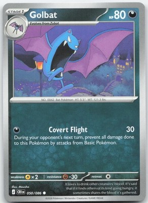 Golbat 050/086 Common ME04: Chaos Rising Pokemon Near Mint
