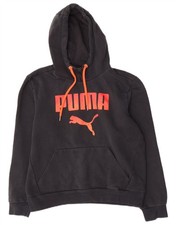 Puma Herren Graphic Hoodie Pullover Medium Schwarz Baumwolle BU07