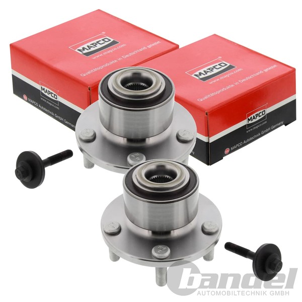2X Mapco RADLAGER-SATZ Vorne Beidseitig Passend FüR Ford C-MAX Focus | 26647-image