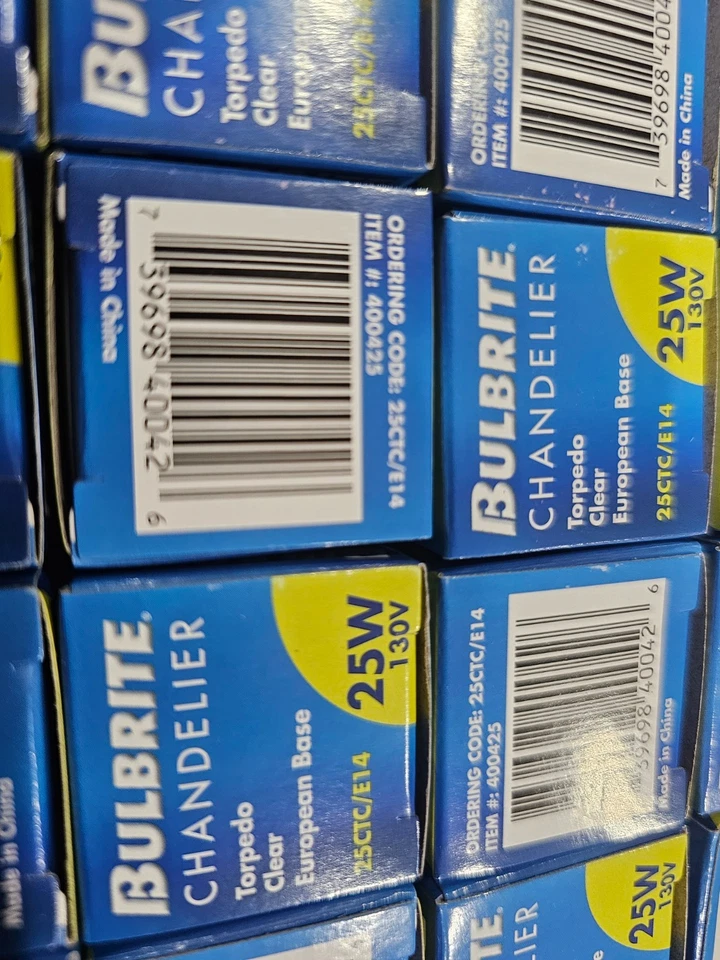 Bulbrite 25-Watt Warm White Light B10 (E14) European Screw Base 25PK - Image 4 of 4