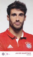 Javier Martinez Fc Bayern MüNchen Autogrammkarte 2016/2017 Faksimile #FP432
