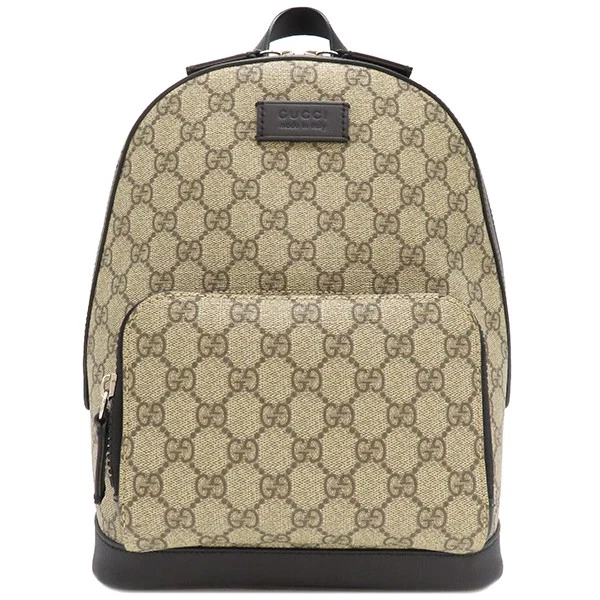 Gucci Zaino Daypack Gg Supreme Tela Piccolo Rivestito in Pvc Beige