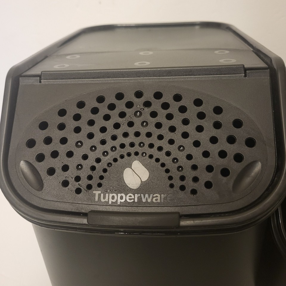 Tupperware Modular Mates Onion & Potato Bins Smart Keeper Black Vented