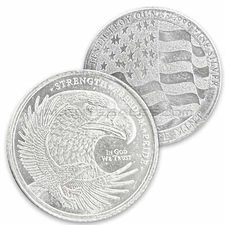 Pure Silver .999 Bullion Silver eagle tenth 1/10 oz round Capsule Free Shipping