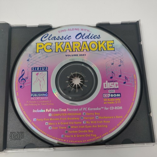 PC Karaoke Sing-Along With Classic Oldies Volume 3041 PC, 1993), w/ Instructions - 第 1/2 張圖片