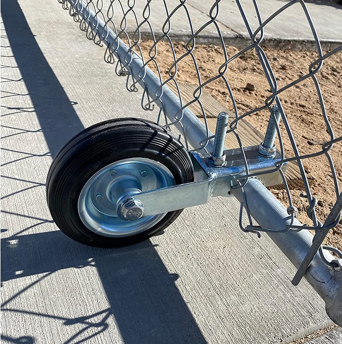 Support Wheel for Lift Chain Link Cattle Fence Farm Metal Swing Gate Tube  Frames