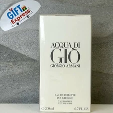 Acqua Di GIO BY GIORGIO ARMANI 6.7/6.8 OZ EDT SPRAY FOR MEN NEW IN BOX
