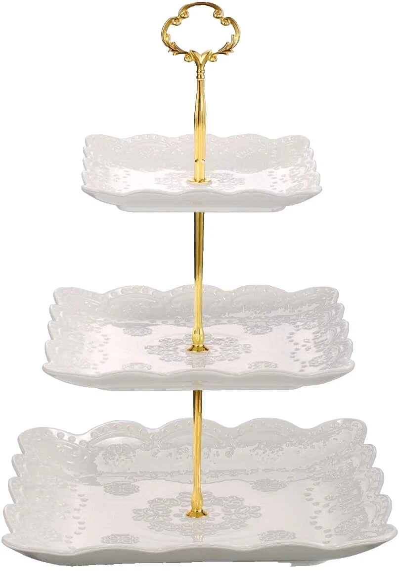 White Cake & Cupcake Stands