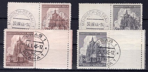 Bohemia 140/41 Lw With Empty Field Right And SX Stamped (BA0563