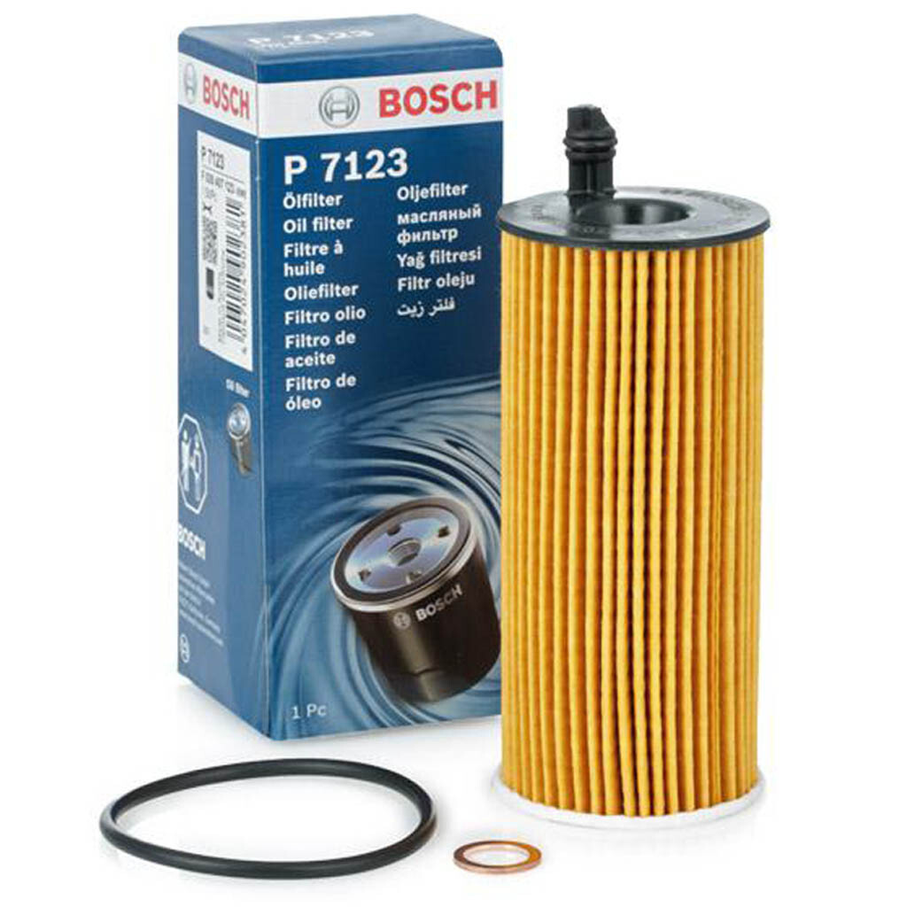 Filtro Olio Bosch P7123 - Alta Qualità Per La Protezione Del Motore, Con Valvola Di Bypass - Foto 4