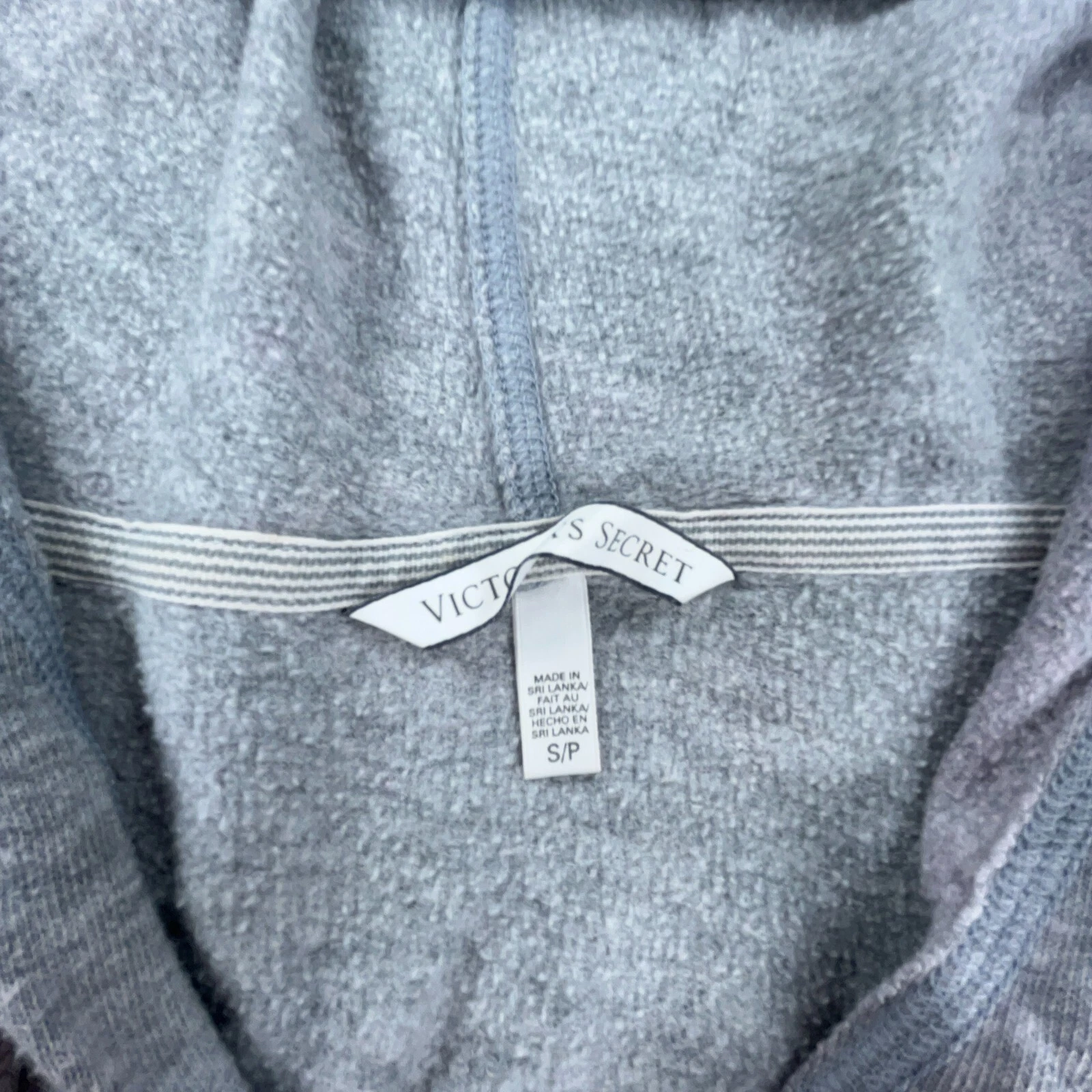 UNDERCOVER Felpa con cappuccio Victoria Secret donna piccola grigia bianca maglione Spell Out Wing*