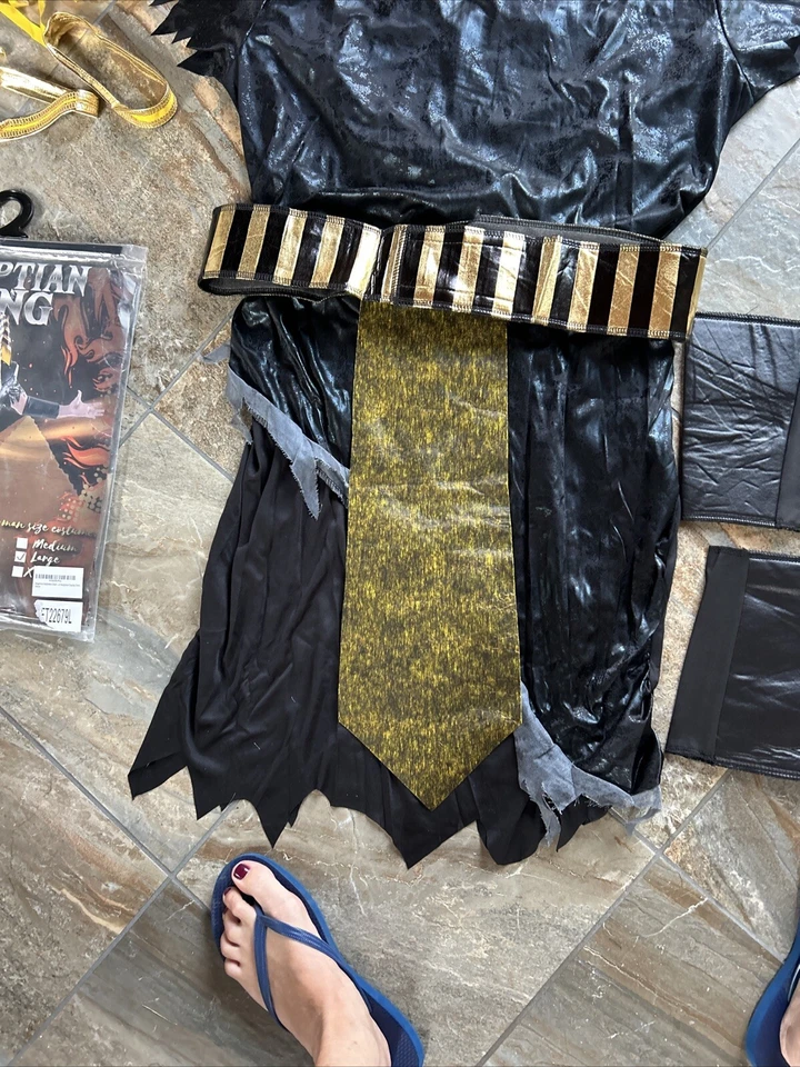 Fantast Disfraz de Rey Tut Egipcio Para Hombre Talla Grande NUEVO Foto 4 de 4